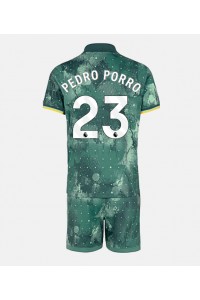 Fotbalové Dres Tottenham Hotspur Pedro Porro #23 Dětské Třetí Oblečení 2024-25 Krátký Rukáv (+ trenýrky)